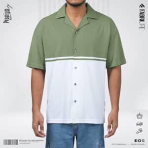 Premium Cuban Shirt - Ice Berg Green